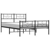 VidaXL Bedframe Metaal Zwart 120x190 cm | 55% Korting