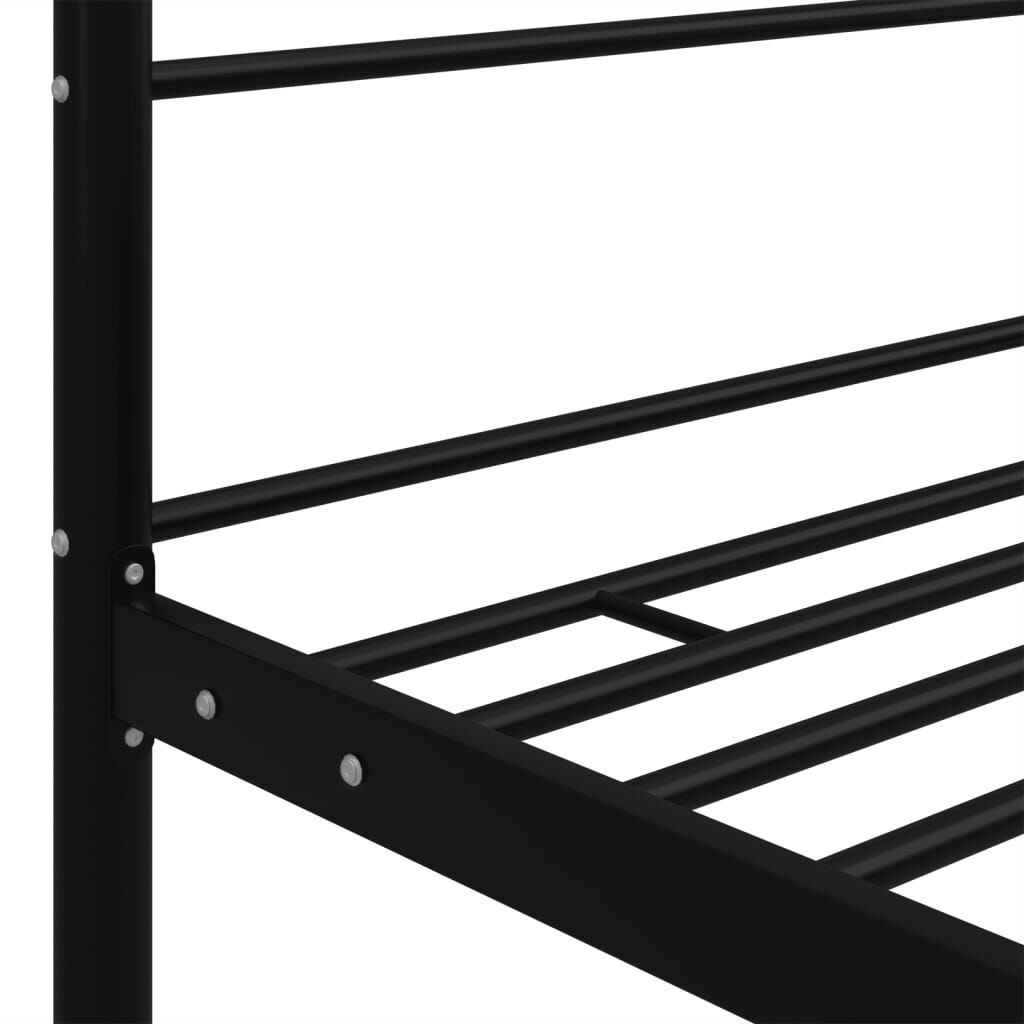 vidaXL Hemelbedframe Metaal Zwart 160x200cm | 55% Korting