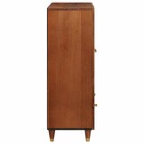 vidaXL Media-opslagkast Bruin - Rotan & Mangohout - 55% Korting!