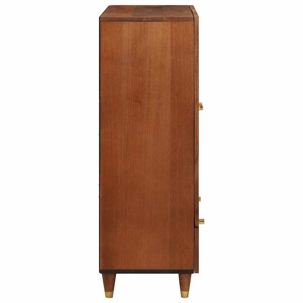 vidaXL Media-opslagkast Bruin - Rotan & Mangohout - 55% Korting!