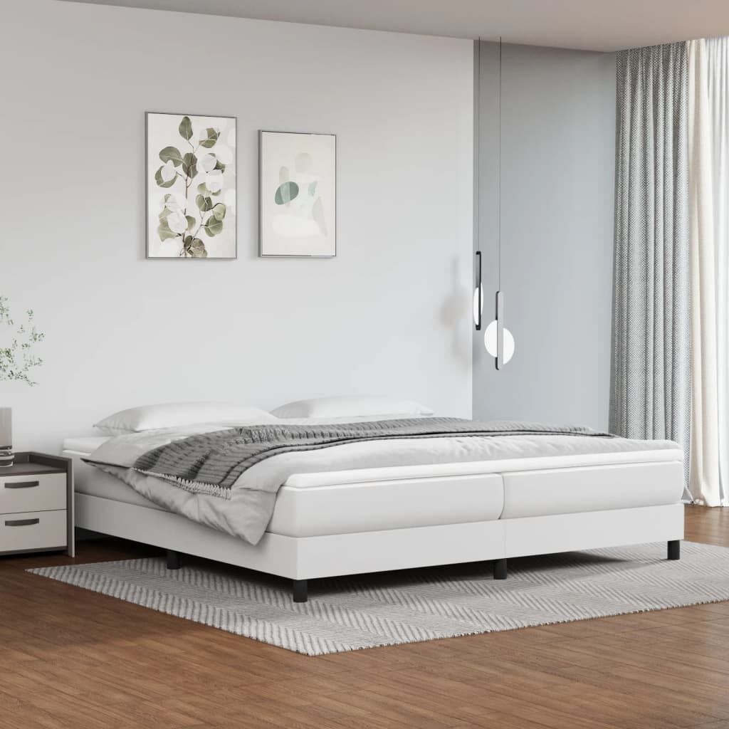 vidaXL Bedframe Kunstleer Wit (200x200 cm) - 40% Korting!