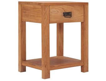 vidaXL Nachtkastje Massief Teakhout - 35x35x50 cm | 64% Korting
