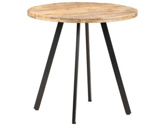 vidaXL Eettafel Ruw Mangohout 80 cm - 40% Korting