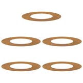 vidaXL Platte Boomringen (5 stuks) - Cortenstaal Ø40/70cm - 55% Korting