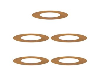 vidaXL Platte Boomringen (5 stuks) - Cortenstaal Ø40/70cm - 55% Korting