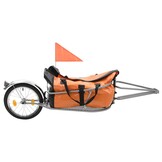 vidaXL Fietskar met tas - 60% Korting! Oranje/Zwart