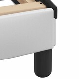 vidaXL Bedframe Kunstleer Zwart/Wit 120x200 cm | Nu 40% Korting!