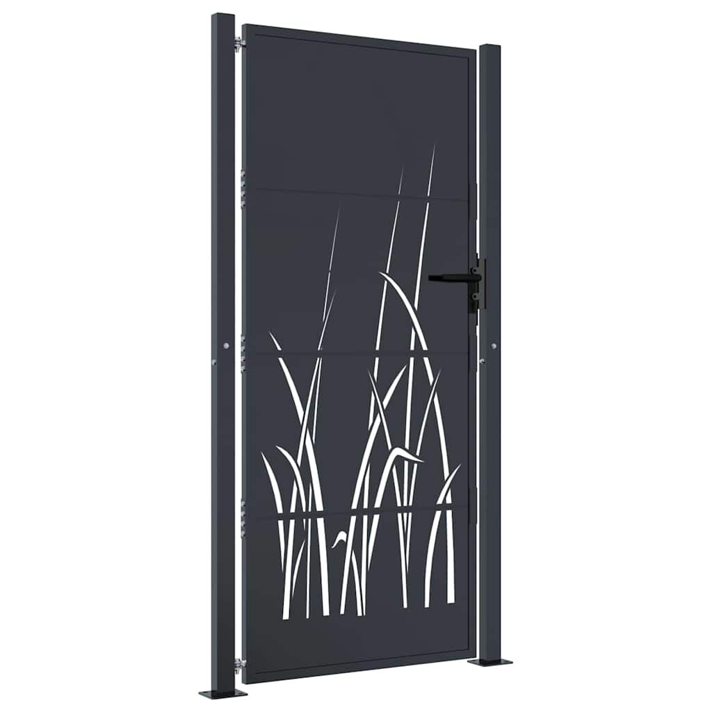 vidaXL Poort 105x180cm Antraciet - Grasontwerp - 40% Korting