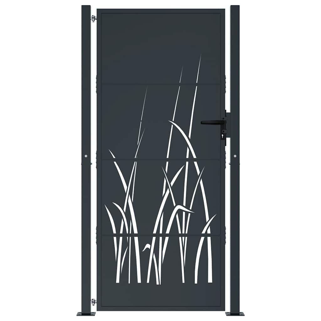 vidaXL Poort 105x180cm Antraciet - Grasontwerp - 40% Korting