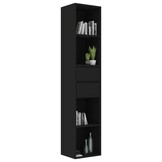 vidaXL Boekenkast 36x30x171 cm bewerkt hout zwart - 55% Korting!