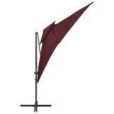 VidaXL Zweefparasol Bordeauxrood 250x250 cm - 40% Korting!