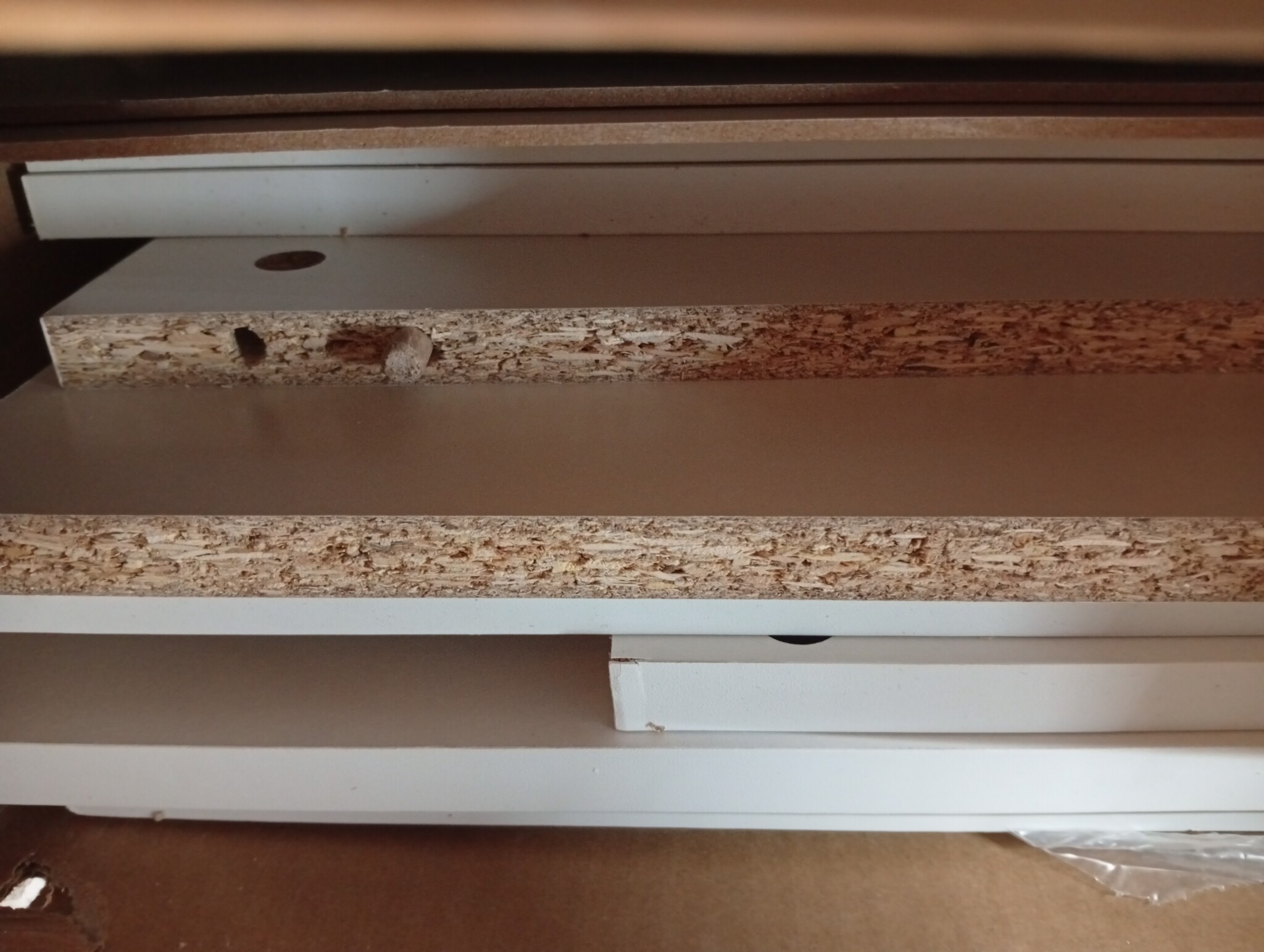 vidaXL Dressoir wit bewerkt hout | -64%