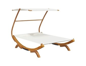 vidaXL Loungebed met Luifel - 51% Korting!