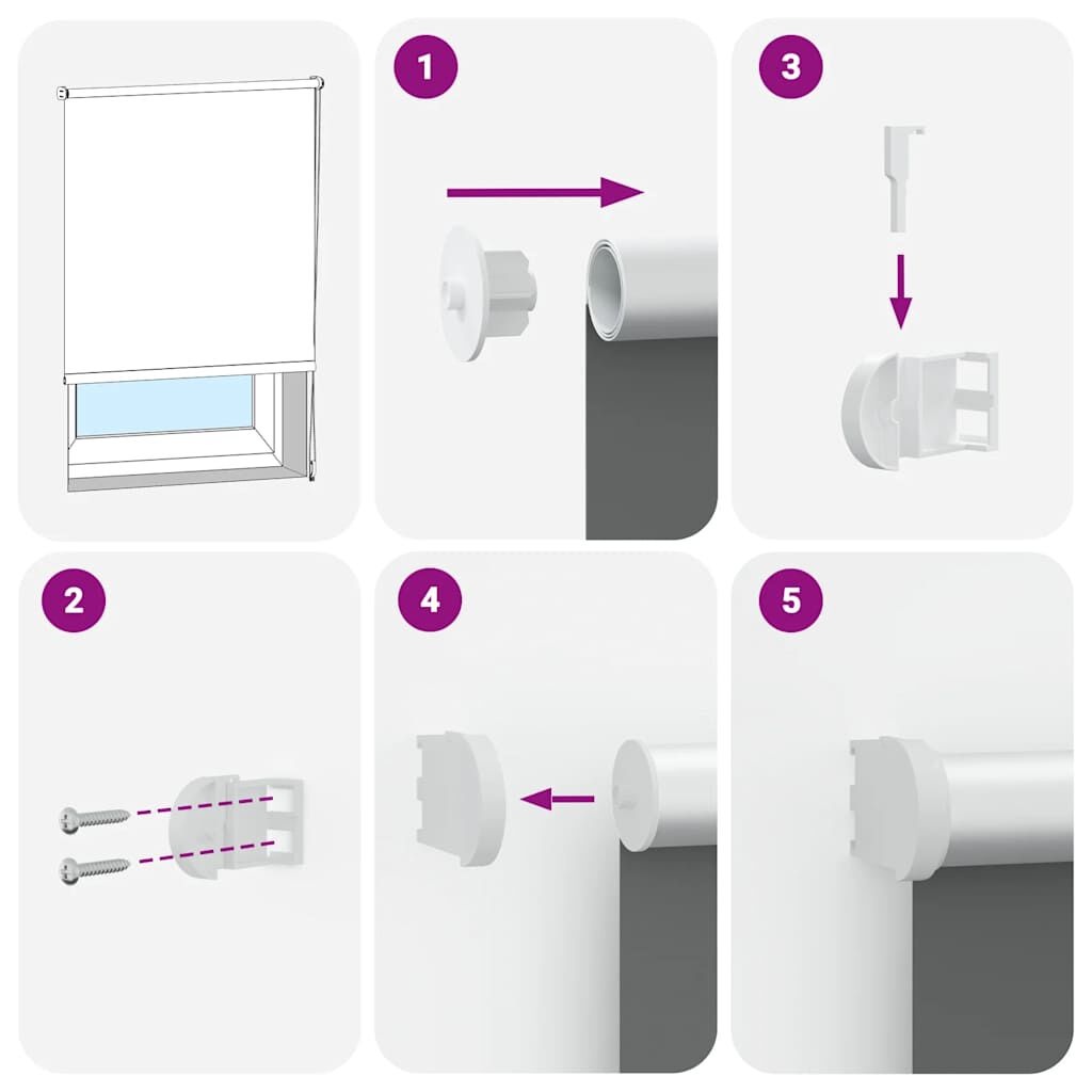 vidaXL Rolgordijn Blauw 125x150 cm - 51% Korting!