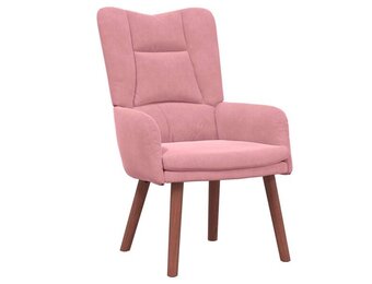 vidaXL Ontspanningsstoel Roze - 40% Korting! Comfortabel Fluweel