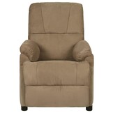 vidaXL Fauteuil Verstelbaar Microvezel Taupe - 40% Korting!