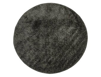 vidaXL Vloerkleed ISTAN Glanzend Hoogpolig Ø 200cm Antraciet | 40% Korting
