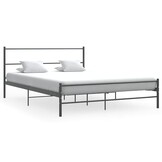 VidaXL Bedframe Metaal Grijs 140x200cm - 40% Korting