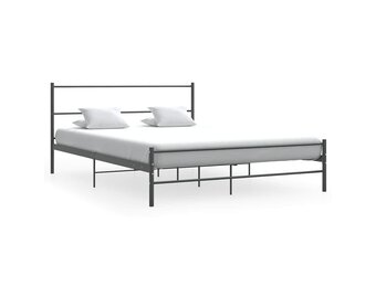 VidaXL Bedframe Metaal Grijs 140x200cm - 40% Korting
