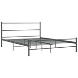 VidaXL Bedframe Metaal Grijs 140x200cm - 40% Korting