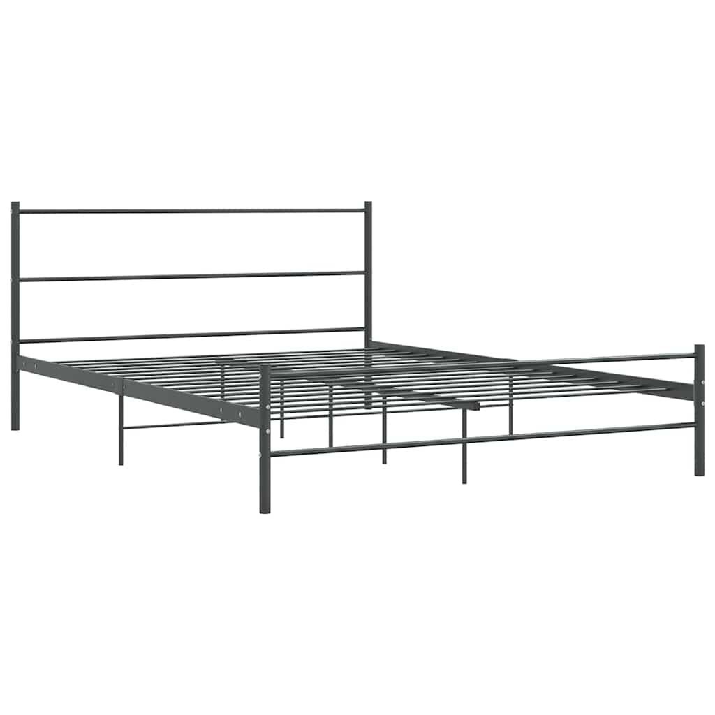 VidaXL Bedframe Metaal Grijs 140x200cm - 40% Korting