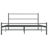 VidaXL Bedframe Metaal Grijs 140x200cm - 40% Korting