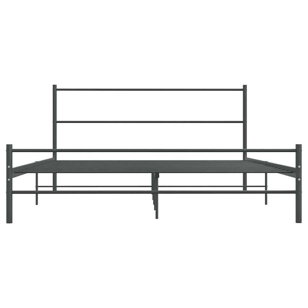 VidaXL Bedframe Metaal Grijs 140x200cm - 40% Korting