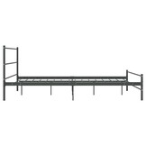 VidaXL Bedframe Metaal Grijs 140x200cm - 40% Korting