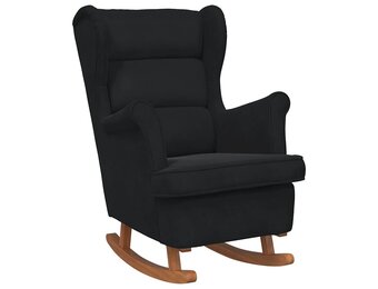 VidaXL Schommelstoel Fluweel Zwart - 40% Korting!