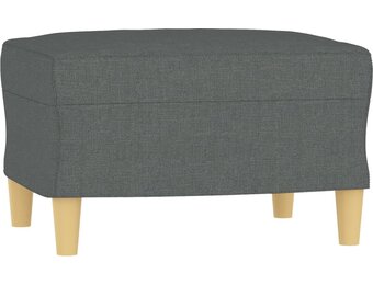 vidaXL Voetenbank Donkergrijs (35% Korting!)