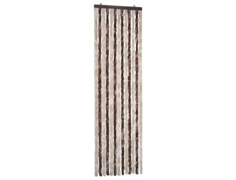 vidaXL Vliegengordijn Chenille Beige/Lichtbruin 56x185cm - 68% Korting!