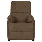 vidaXL Fauteuil Verstelbaar Microvezel Bruin - 55% Korting!
