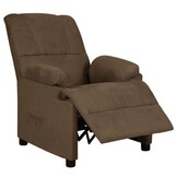 vidaXL Fauteuil Verstelbaar Microvezel Bruin - 55% Korting!