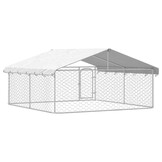 vidaXL Hondenkennel met dak (300x300x150 cm) - 40% Korting