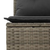 VidaXL Tuinhoekbank Poly Rattan Grijs - 40% Korting!