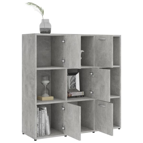 vidaXL Boekenkast Betongrijs (90x30x90 cm) - 40% Korting