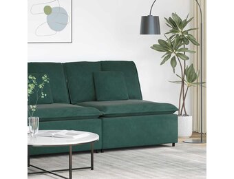 vidaXL Modulaire bank middenmodule donkergroen - 35% korting!