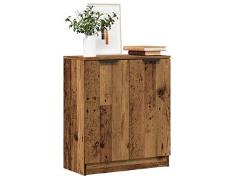 vidaXL Dressoir 60x30x70 cm bewerkt hout oud houtkleurig