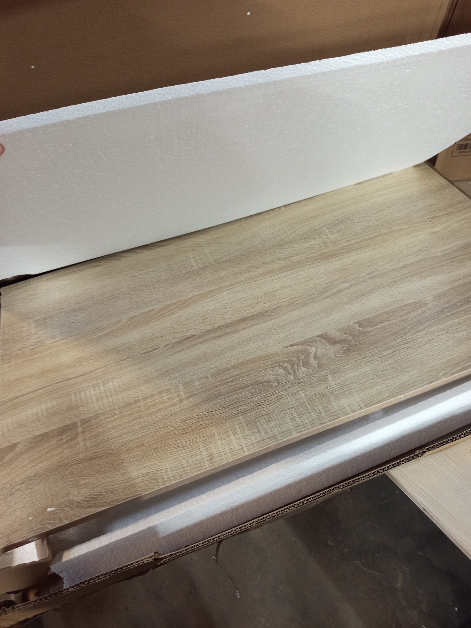 vidaXL Wandtafel inklapbaar 100x60 cm eikenkleurig