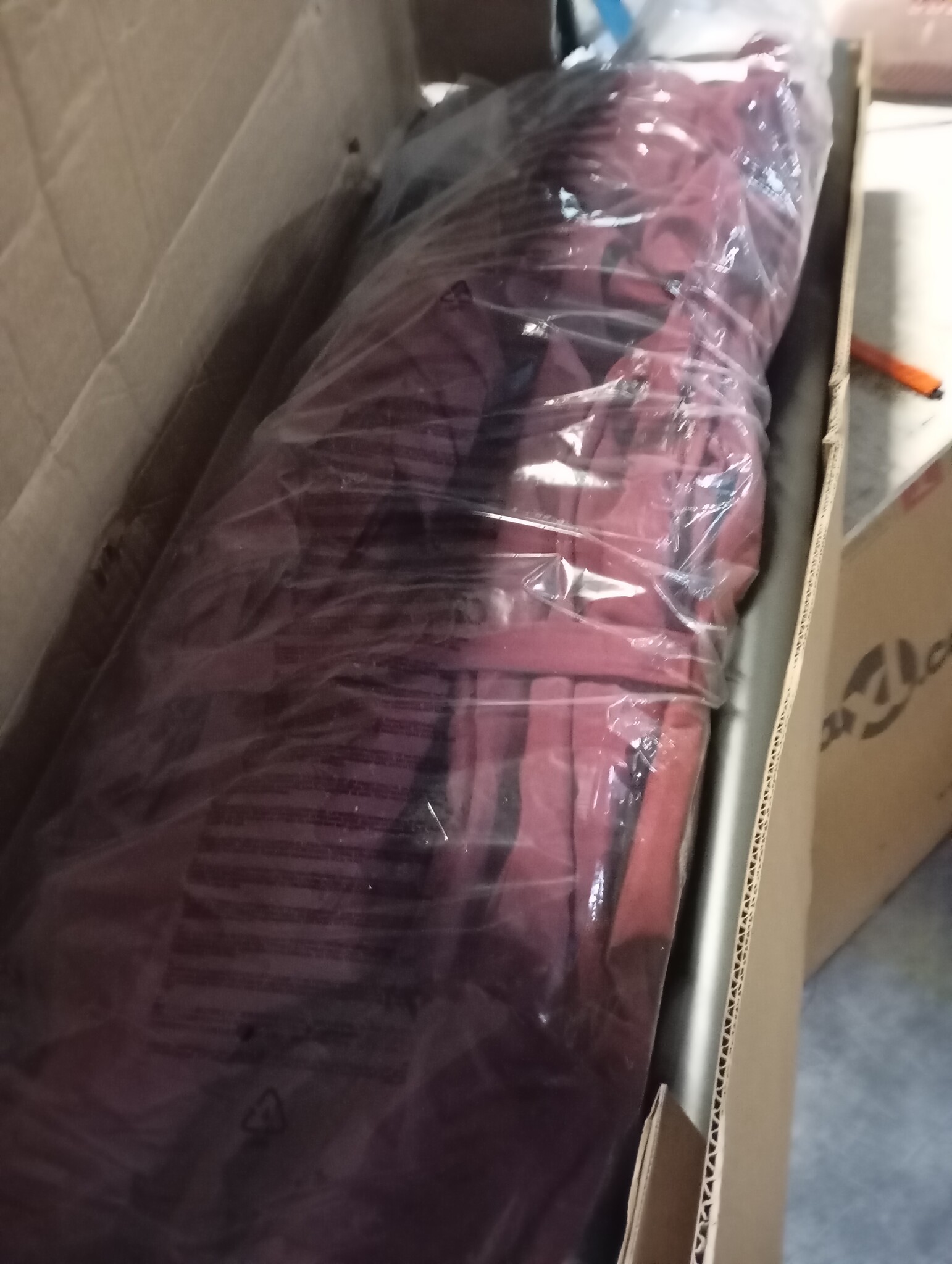 vidaXL Parasol dubbel dak 449x245 cm bordeauxrood