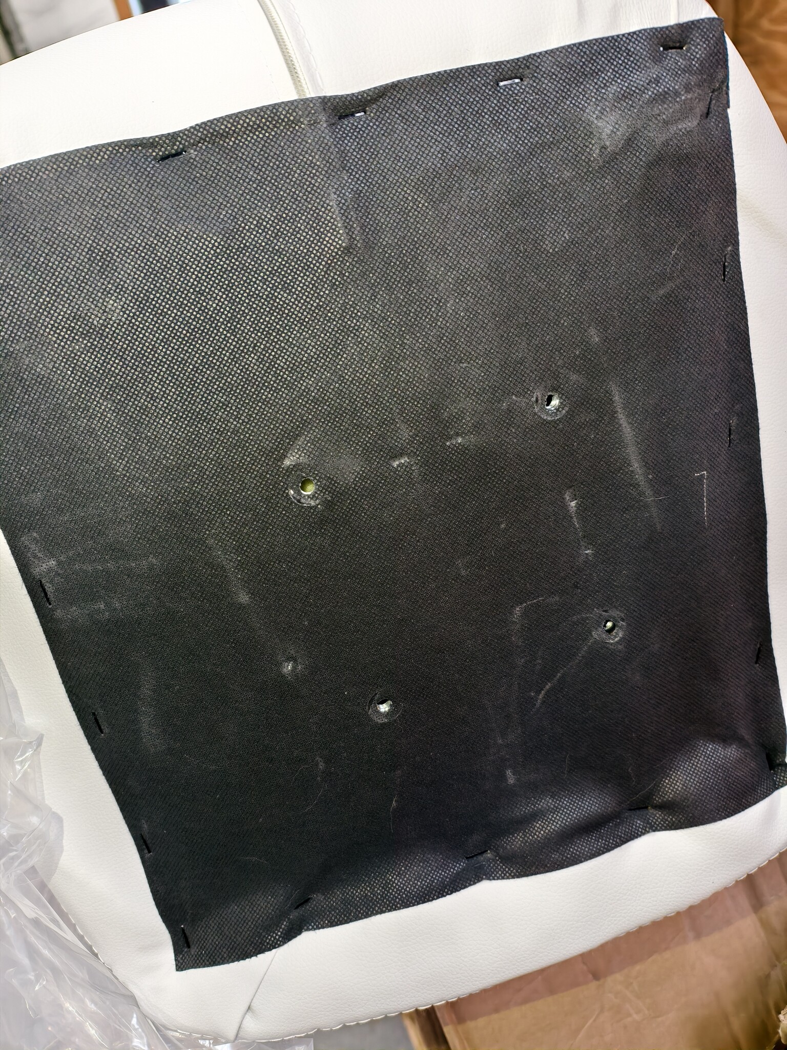 Bureaustoel AVOLA - ergonomisch - ECO-leer - grijs wit