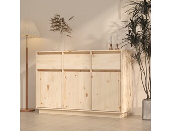 vidaXL Dressoir 110x34x75 cm massief grenenhout