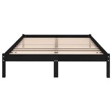 vidaXL Bedframe massief grenenhout zwart 200x200 cm