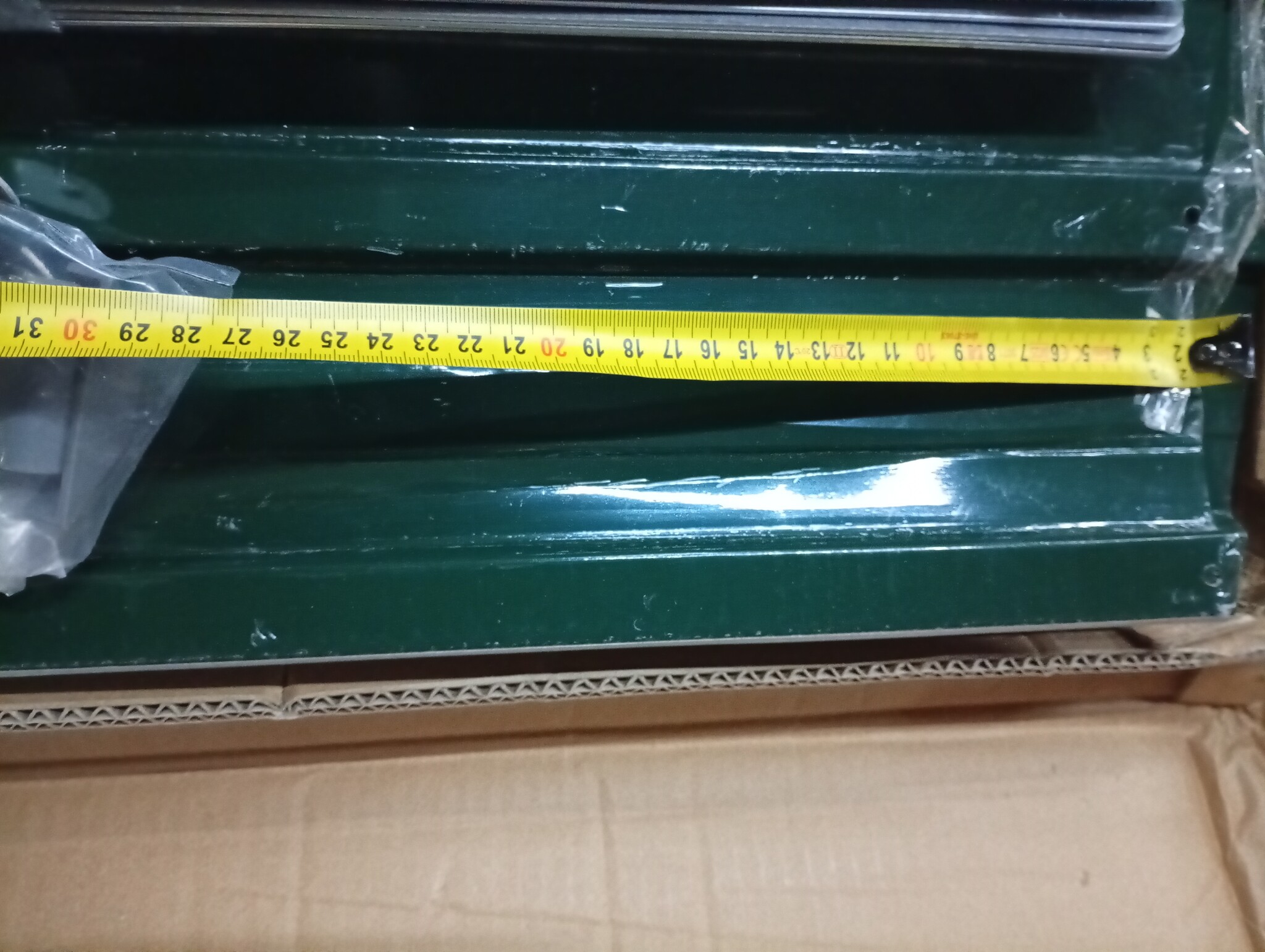 vidaXL Plantenbak verhoogd 400x80x77 cm gegalvaniseerd staal groen