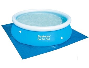 Bestway Zwembad Grondzeil 396x396 cm Blauw - 61% Korting!