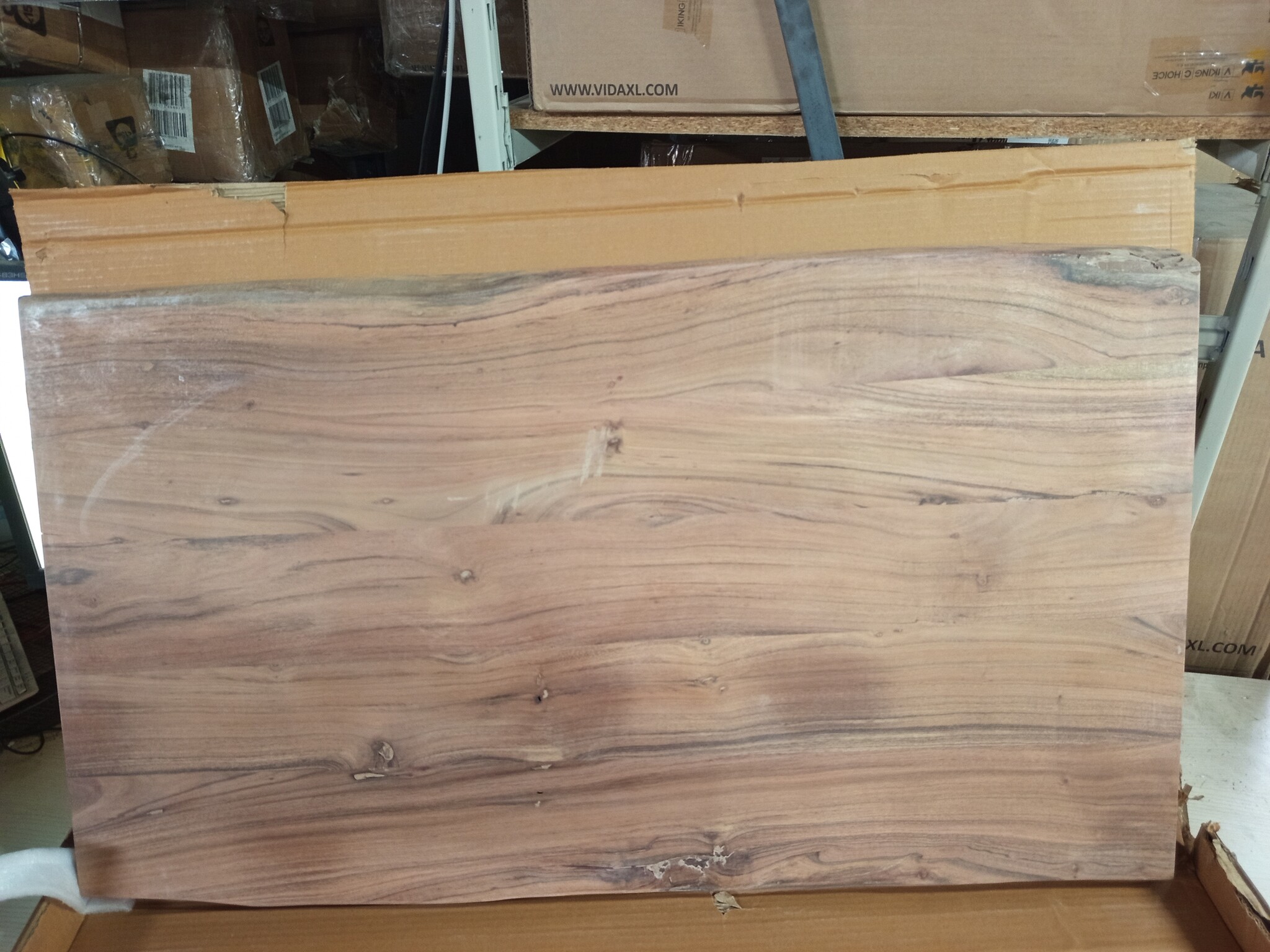 vidaXL Acaciahout Tafelblad met Natuurlijke Rand - 100x60 cm - 55% Korting