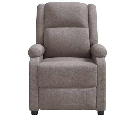 vidaXL Fauteuil Verstelbaar Stof Taupe - 46% Korting!