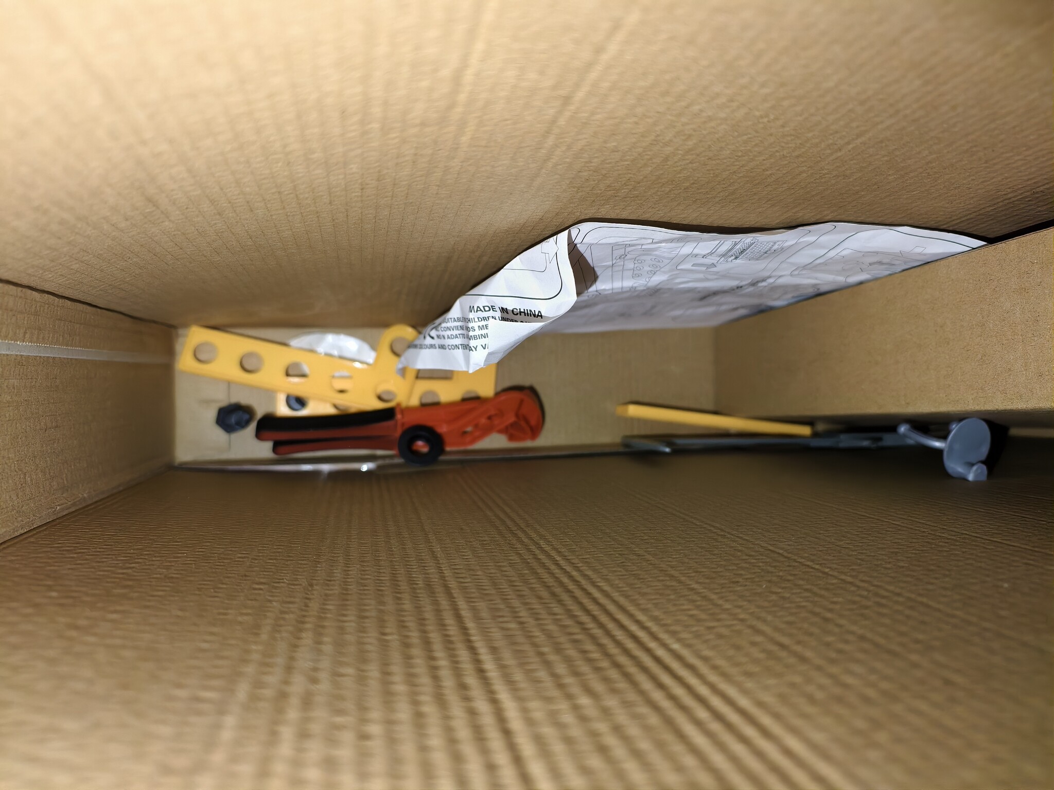 Werkbank kind - speelgoed gereedschap - 57x32x68cm - rood zwart