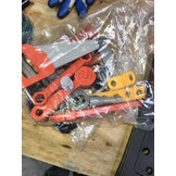 Werkbank kind - speelgoed gereedschap - 57x32x68cm - rood zwart