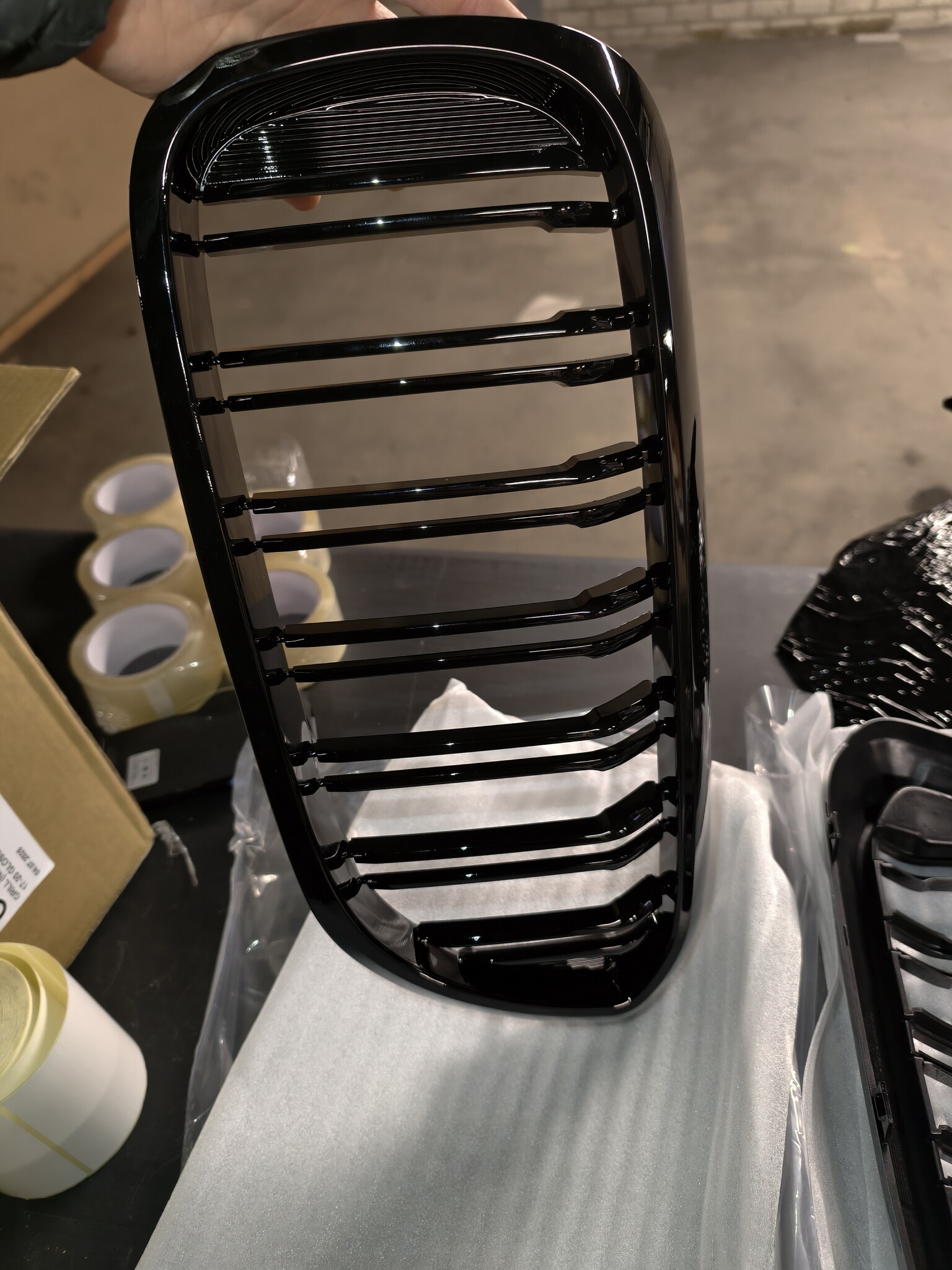 Grill BMW G30/G31 17- SPORT GLANS ZWART